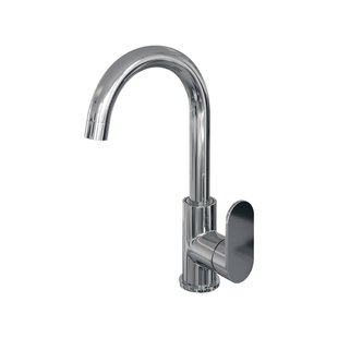 Wastafelmengkraan Brauer Chrome Edition Coldstart Opbouw Hoog Gebogen Platte Hendel Chroom