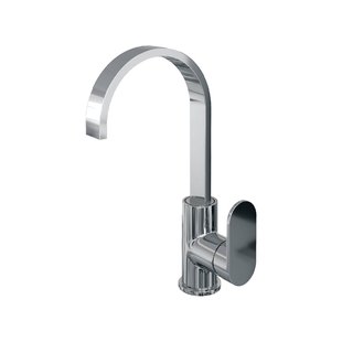 Wastafelmengkraan Brauer Chrome Edition Coldstart Opbouw Hoog Plat Gebogen Platte Hendel Chroom