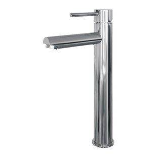 Wastafelmengkraan Brauer Chrome Edition Coldstart Opbouw Hoog Ronde Hendel Chroom