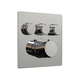 OUTLET Afbouwdeel BWS Douchekraan Thermostatisch 3-Wegs Chroom