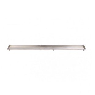 Tegelinlegrooster Brauer Chrome Edition Omkeerbaar tbv Douchegoot STD/W/PS 140x7 cm Inclusief Afstandhouders