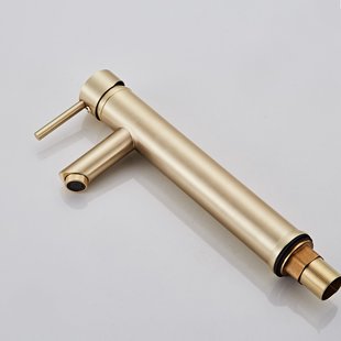 Wastafelkraan BWS Gold Verhoogd Geborsteld Messing Mat Goud