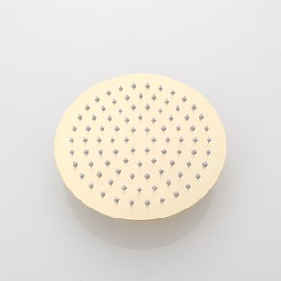 Hoofddouche BWS Gold Rond Geborsteld Messing Mat Goud 30 cm