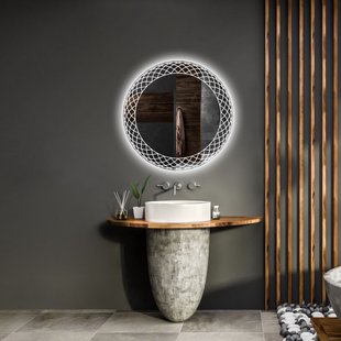 Spiegel Gliss Design Fantasia Rond LED Verlichting 100cm En Spiegelverwarming