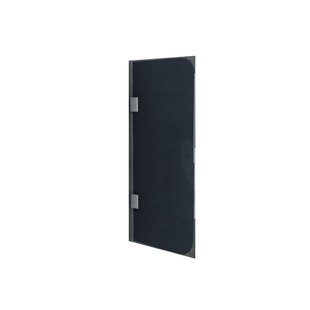 Urinoirscherm Schaamschot BWS Perry 40x90 cm Rookglas Zwart