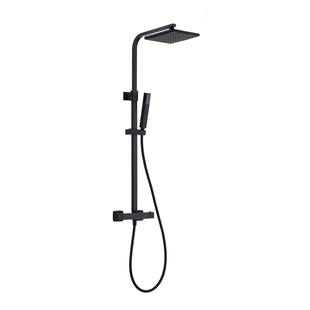 BWS | Colorato | Regendouche Vierkant 20cm met handdouche | Mat Zwart