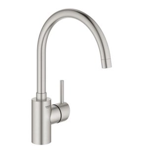 Grohe Concetto Keukenmengkraan Met Hoge Uitloop RVS Look Grohe Concetto Keukenmengkraan Met Hoge Uitloop RVS Look