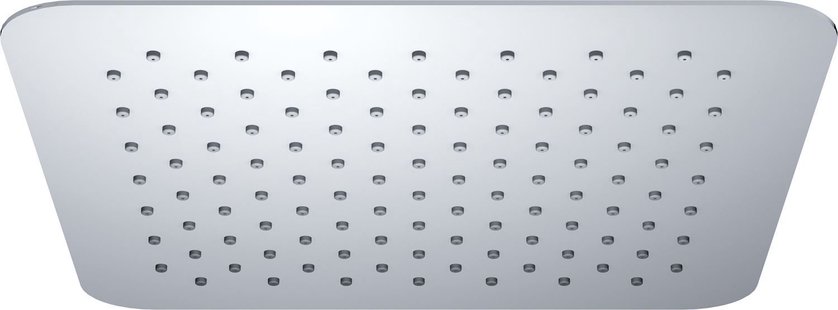 UFO Luxe hoofddouche vierkant 500mm Ultra plat chroom