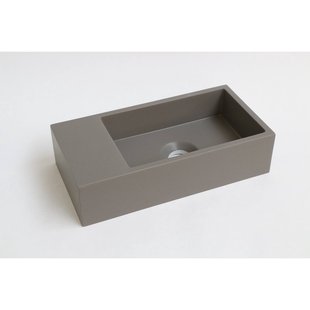 INK Versus Fontein Quartz Zonder Kraangat Links Beton 36x18x9cm