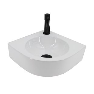 Fonteinset Boss & Wessing Lotte Keramiek Inclusief Eenhendelkraan En Sifon 30x30x10 cm Wit