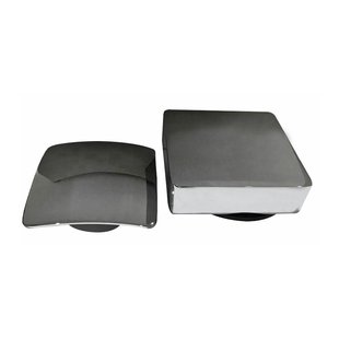 Knop/plug Badoverloop Wiesbaden Inclusief Badvulfunctie Vierkant Chroom