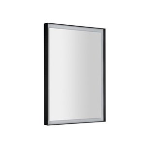 Badkamerspiegel Sapho Sort Led 47x70 cm LED-Verlichting Frame Mat Zwart