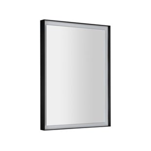 Badkamerspiegel Sapho Sort Led 60x80 cm LED-Verlichting Frame Mat Zwart