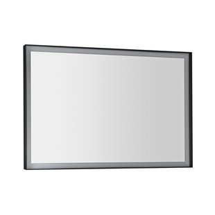 Badkamerspiegel Sapho Sort Led 100x70 cm LED-Verlichting Frame Mat Zwart