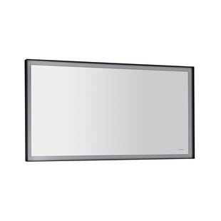 Badkamerspiegel Sapho Sort Led 120x70 cm LED-Verlichting Frame Mat Zwart