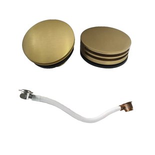 Badvulcombinatie Wiesbaden Rond Geborsteld Messing Goud