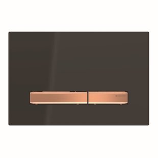 Bedieningsplaat Geberit Sigma 50 voor 2-toets Spoeling Rosé Goud / Zwart