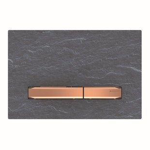 Bedieningsplaat Geberit Sigma 50 voor 2-toets Spoeling Rosé Goud / Mustang Leisteen