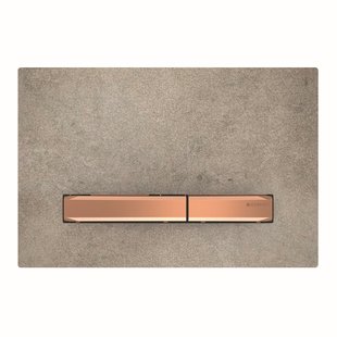 Bedieningsplaat Geberit Sigma 50 voor 2-toets Spoeling Rosé Goud / Betonlook