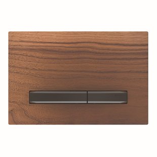 Bedieningsplaat Geberit Sigma 50 voor 2-toets Spoeling Zwart Chroom / Amerikaans noten