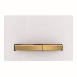 Bedieningsplaat Geberit Sigma 50 voor 2-toets Spoeling Messing Goud / Wit