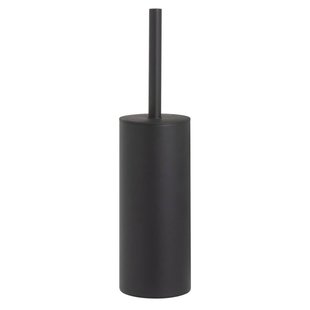 Tiger Noon Toiletborstel Met Houder Wandmodel Mat Zwart 9x11x38 cm