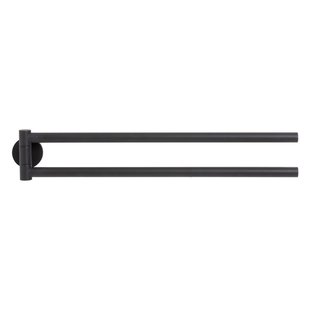 Tiger Noon Handdoekenrek 2 armig Mat Zwart 5x8x45