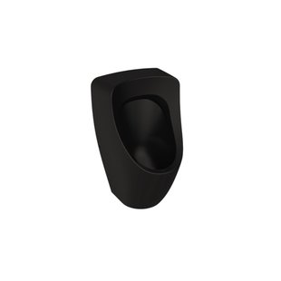 Urinoir Plieger Kansas Met Achterinlaat en Sifon Mat Zwart