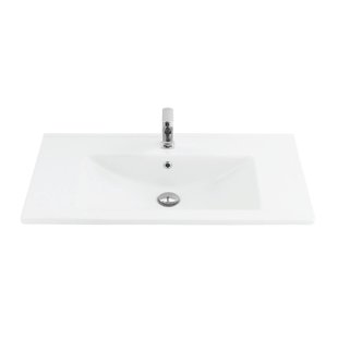 Wastafel Sanicare Q7 Keramiek 85x45 cm Wit (excl. meubel)