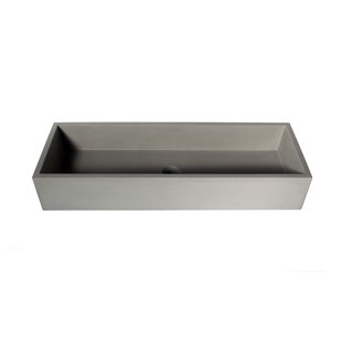 Opzet Wastafel Urbi et Orbi Immissio 90 Beton 90x31x15 cm Antraciet Opzet Wastafel Urbi et Orbi Immissio 90 Beton 90x31x15 cm Antraciet