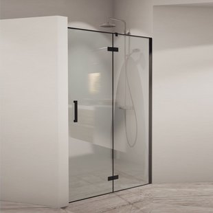 Nisdeur BWS PC Design 100x200 cm 8mm Mat Zwart