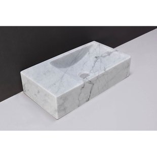 Fontein Forzalaqua Venetia Carrara Gepolijst Zonder Kraangat 40x22x10 cm