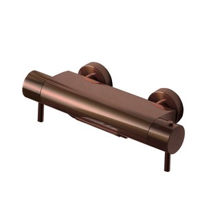 Badkraan Hotbath Cobber Thermostaat Waterval Uitloop Geborsteld Koper PVD