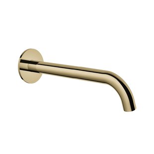 Wastafelkraan Uitloop Hotbath Cobber Rond 25 cm Gepolijst Messing PVD