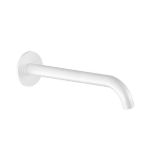 Wastafelkraan Uitloop Hotbath Cobber Rond 25 cm Mat Wit