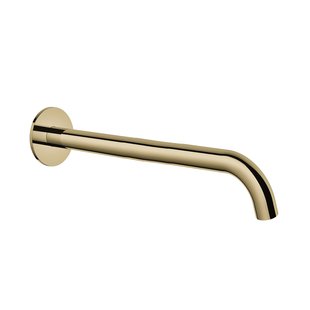 Wastafelkraan Uitloop Hotbath Cobber Rond 30 cm Gepolijst Messing PVD