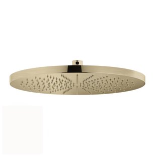 Hoofddouche Hotbath Cobber Opbouw 30 cm Geborsteld Messing Living Colours