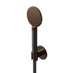 Handdouche Hotbath Cobber Met Doucheslang En Wandsteun Aansluiting Verouderd Messing Living Colours