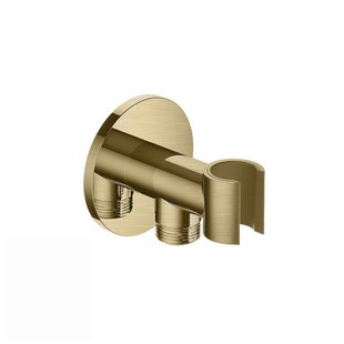 Handouchehouder Hotbath Cobber Met Wanduitlaat Geborsteld Messing PVD Handouchehouder Hotbath Cobber Met Wanduitlaat Geborsteld Messing PVD