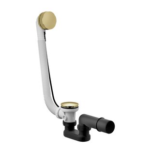 Badoverloop Hotbath Cobber Combinatie Verlengd Gepolijst Messing PVD