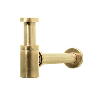 Fontein Sifon Hotbath Cobber Rond Geborsteld Messing PVD