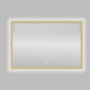 Badkamerspiegel Best Design Nancy Isola LED Verlichting 80x60 cm Mat Goud