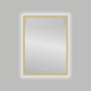 Badkamerspiegel Best Design Nancy Isola LED Verlichting 60x80 cm Mat Goud