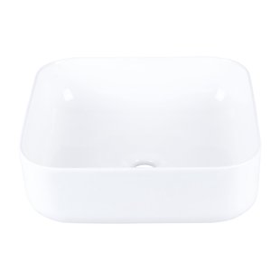 Waskom Differnz Guido Vierkant 39x39x14.5 cm Keramiek Wit