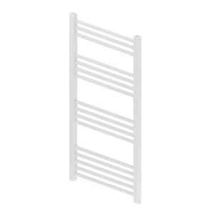 Designradiator BWS Vertico Multirail 100x50 cm Wit Zij-Onderaansluiting