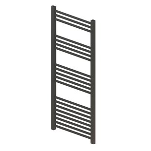 Designradiator BWS Vertico Multirail 120x50 cm Antraciet Zij-Onderaansluiting