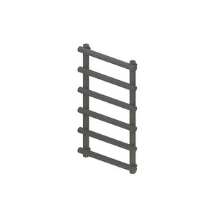 Designradiator BWS Tubi Handdoekrek 85x50 cm Zij-Onderaansluiting Mat Antraciet