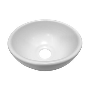 Waskom BWS Opbouw Rond Keramiek 20x9cm Wit