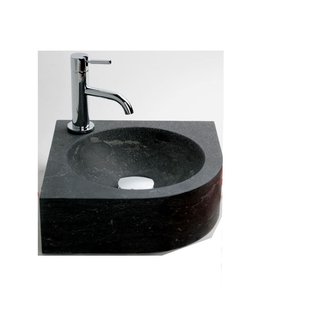 FonteinPack Rondo hardsteen 30x30x10cm (Keuze uit 18 kranen)