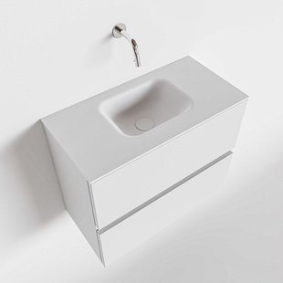 MONDIAZ ADA 60cm toiletmeubel talc. LEX wastafel talc midden zonder kraangat MONDIAZ ADA 60cm toiletmeubel talc. LEX wastafel talc midden zonder kraangat